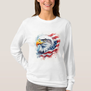 Camiseta Arte del Águila Patriótica Militar