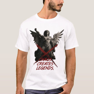 Camiseta Arte del Ángel Caído que Crea Leyendas Caos