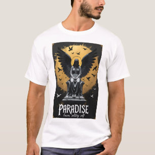 Camiseta Arte del Ángel Solitario del Paraíso