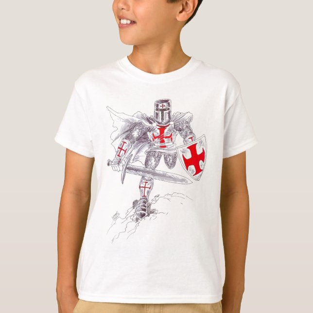 Camiseta Arte del caballero de Templar (Anverso)