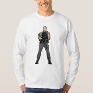 Camiseta Arte del cómic de la bandera del pelotón el Ri