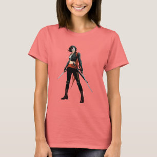 Camiseta Arte del cómic del pelotón el Katana del