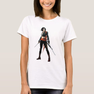 Camiseta Arte del cómic del pelotón el Katana del