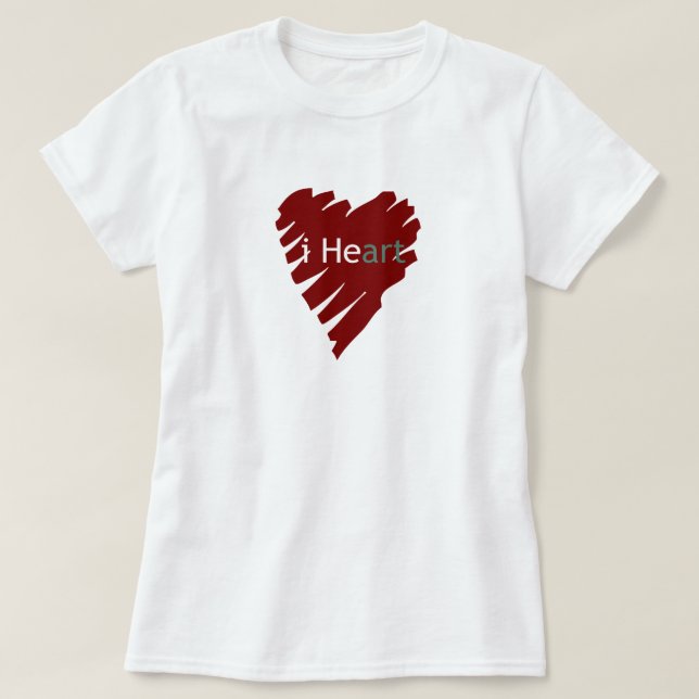 Camiseta Arte del Corazón (Diseño del anverso)