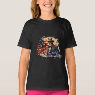 Camiseta Arte del Día de la Independencia del Tío Sam sin R