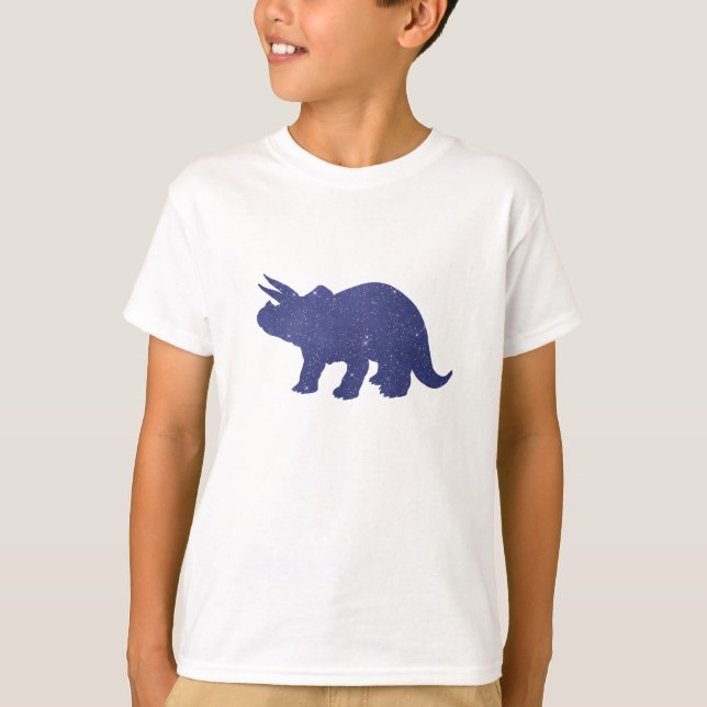 Camiseta Arte del dinosaurio del Triceratops (Anverso)