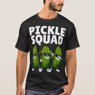 Camiseta Arte del Equipo del Pepino para Hombres Mujeres Ni