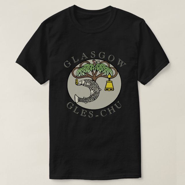 Camiseta Arte del escudo de armas de Glasgow (Diseño del anverso)
