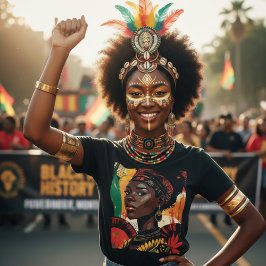 Camiseta Arte del Espíritu de la Reina Radiante del Mes de