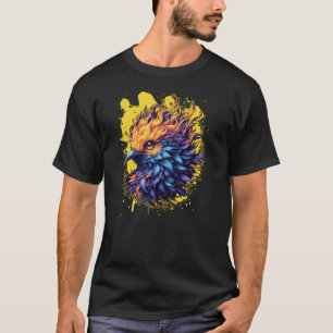 Camiseta Arte del Fénix Ígneo