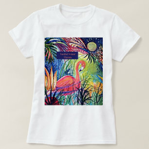 Camiseta Arte del flamenco de la isla de Sanibel