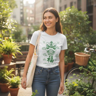 Camiseta Arte del gato afortunado verde día de San Patricio