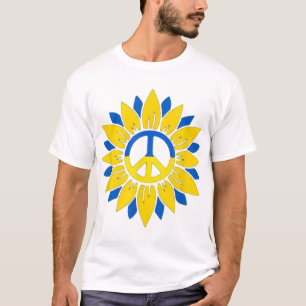 Camiseta arte del girasol en ucrania