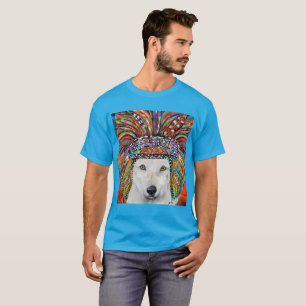 Camiseta Arte del Lobo Blanco