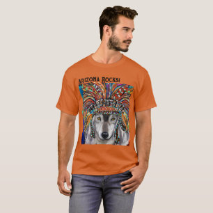 Camiseta Arte del Lobo Gris