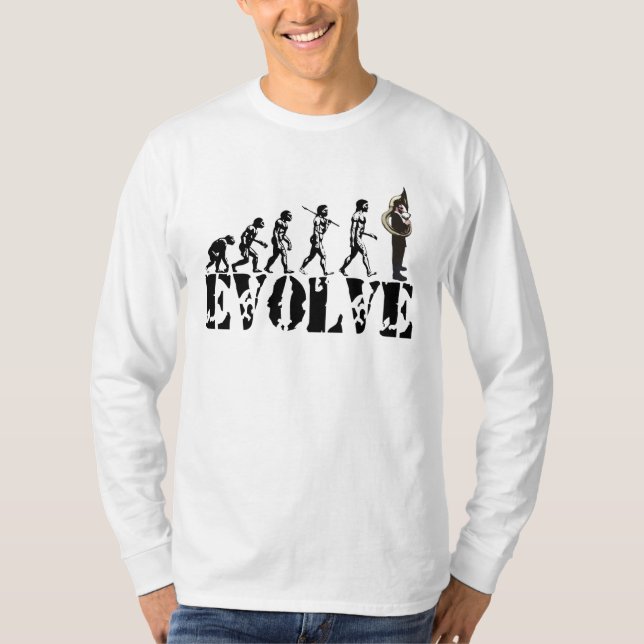 Camiseta Arte del Musical de la evolución de las tubas de (Anverso)