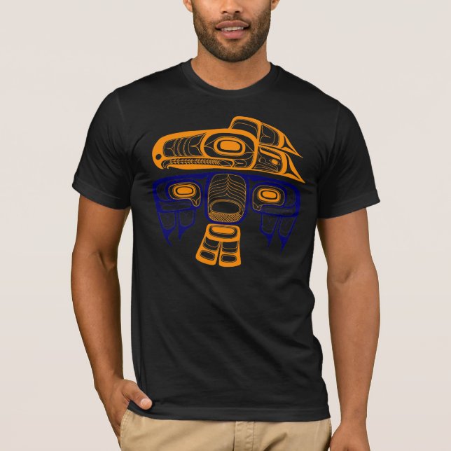 Camiseta Arte del nativo americano: Thunderbird del Tlingit (Anverso)
