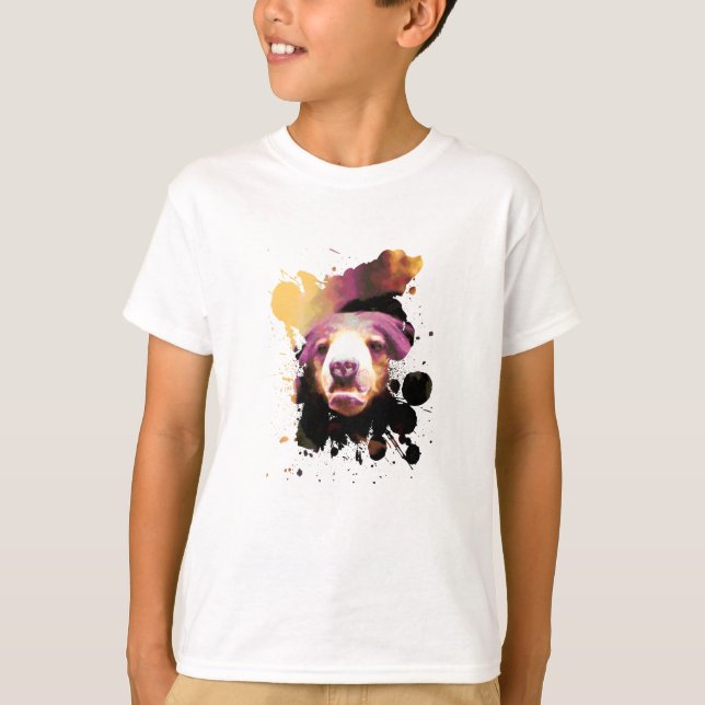 Camiseta Arte del oso solar (Anverso)