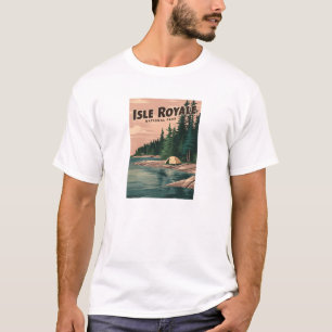 Camiseta Arte del Parque Nacional de la Isla de Royale