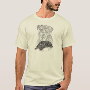 Camiseta Arte del perro de Rottweiler