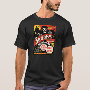 Camiseta arte del poster de la demostración del espectro d