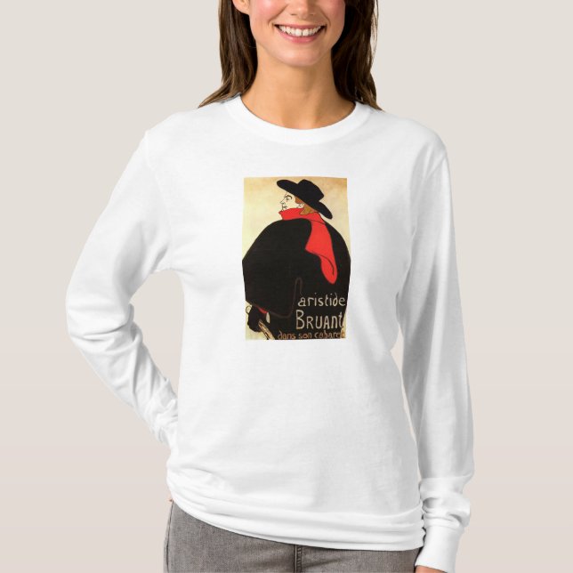 Camiseta Arte del poster de Toulouse Lautrec (Anverso)