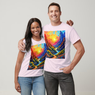 Camiseta Arte del río Cañón Sunset