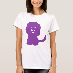 Camiseta Arte del símbolo zodiacal del León Púrpura