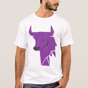 Camiseta Arte del Toro Púrpura del Zodíaco Tauro