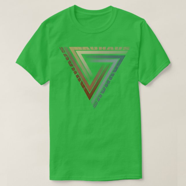 Camiseta Arte del triángulo de Bauhaus (Diseño del anverso)