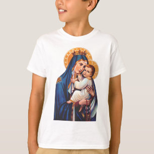 Camiseta Arte Devocional de Nuestra Señora del Monte Carmel