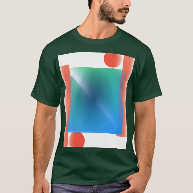 CAMISETA ARTE DIGITAL ABSTRACTO GEOMÉTRICO (Anverso)