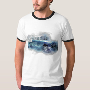 Camiseta Arte digital de autos chevy de los años 50