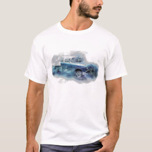 Camiseta Arte digital de autos chevy de los años 50
