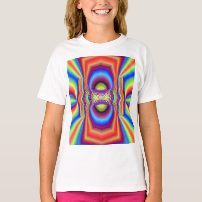 Camiseta Arte digital de intersección dimensional (Anverso)