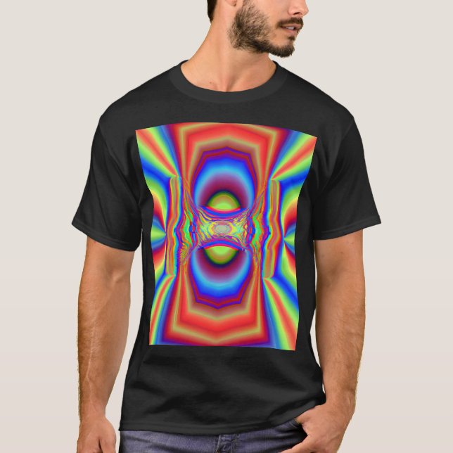 Camiseta Arte digital de intersección dimensional (Anverso)