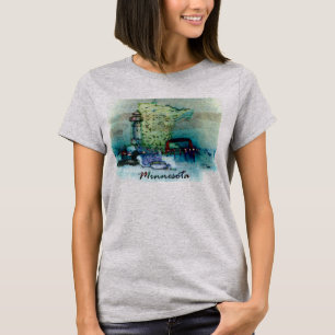 Camiseta Arte digital de Minnesota