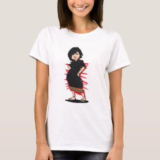 Camiseta Arte digital de niña tribal Angami Naga