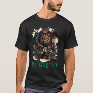 Camiseta Arte digital legado legendario del león GRÁFICO