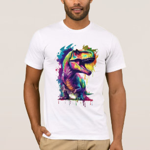 Camiseta Arte Dinosaurio   Colores de dinosaurio Guay