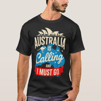 Camiseta Arte divertido de Australia para viajar