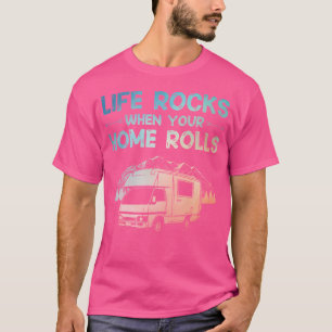 Camiseta Arte divertido de camping para autocaravana de mot