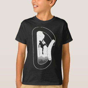 Camiseta Arte divertido de escalada en roca para hombres y
