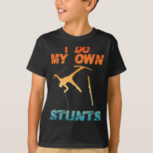 Camiseta Arte divertido de esquí nórdico en la montaña para