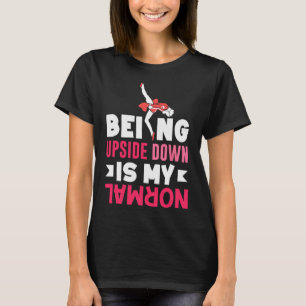 Camiseta Arte Divertido de Gimnasia para Chicas Adolescente