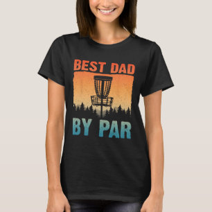 Camiseta Arte divertido de golf de disco para hombres Papá