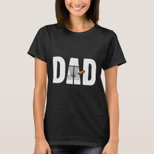 Camiseta Arte divertido de golf de disco para papá hombres 
