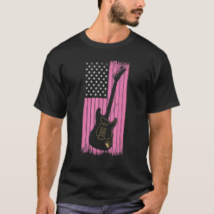 Camiseta Arte divertido de guitarrista para chicas y mujere