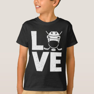 Camiseta Arte divertido de hockey sobre hielo para hombres 