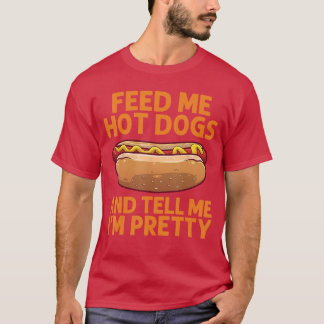 Camiseta Arte Divertido de Hot Dog para Hombres Mujeres Niñ